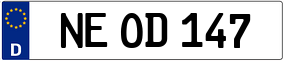 Trailer License Plate